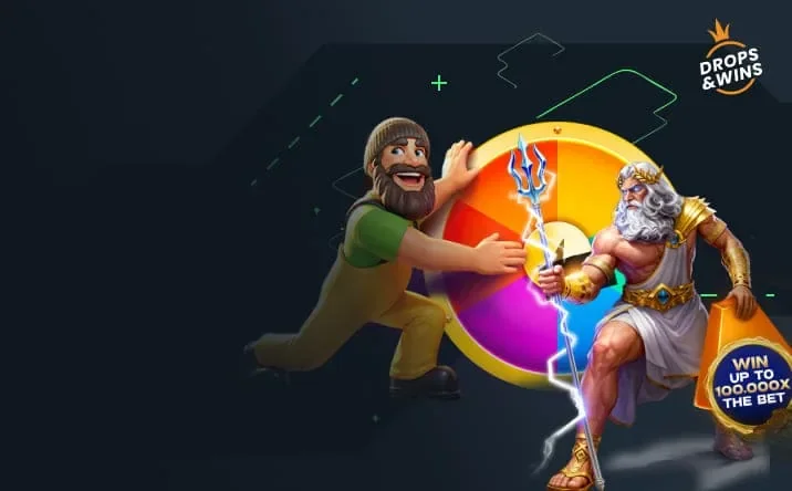 Bannière de la promotion Drops and Wins sur MineBit
